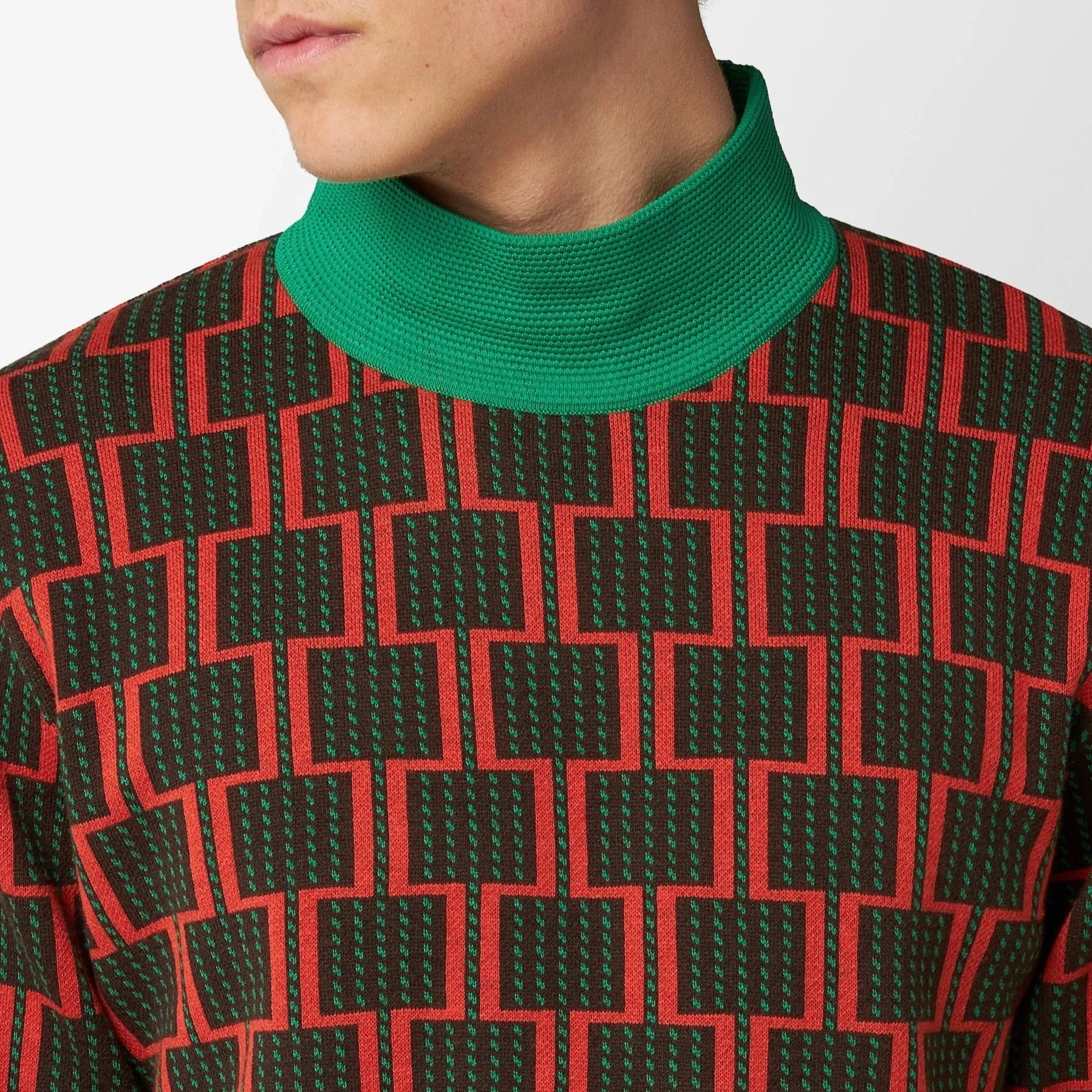 Adidas Mens Multicoloured WB Knit Round Neck Sweater