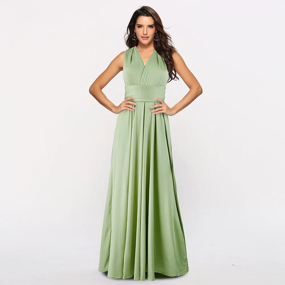 Ariana – Women's Multiway Wrap Convertible Boho Maxi Dress