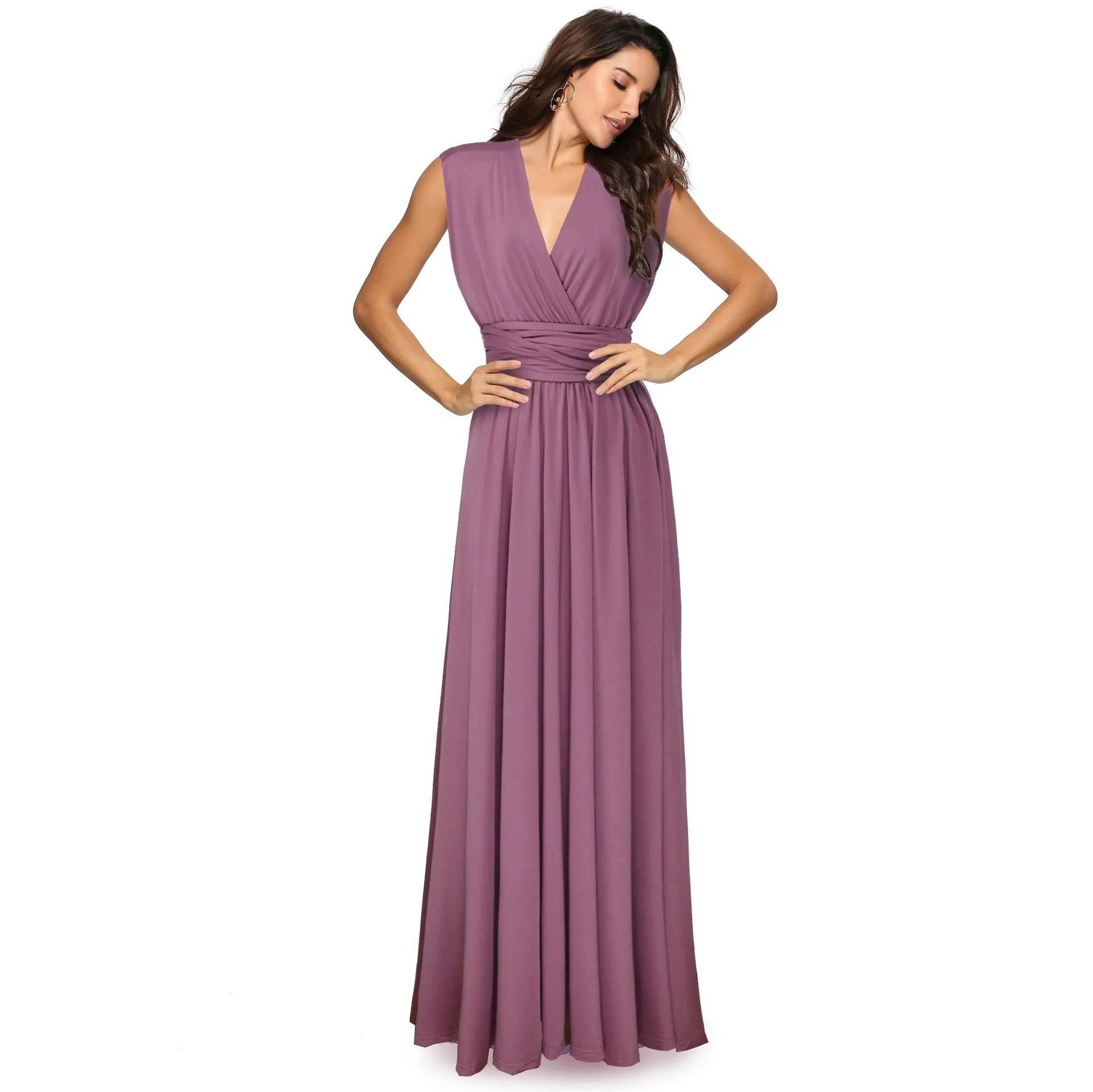 Ariana – Women's Multiway Wrap Convertible Boho Maxi Dress