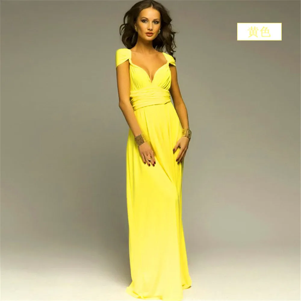 Ariana – Women's Multiway Wrap Convertible Boho Maxi Dress