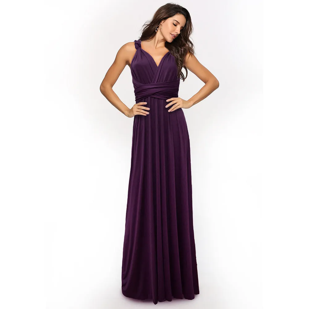Ariana – Women's Multiway Wrap Convertible Boho Maxi Dress