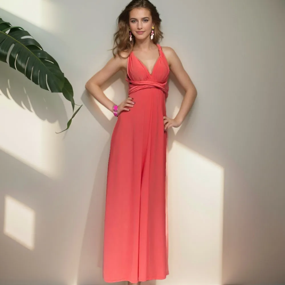 Ariana – Women's Multiway Wrap Convertible Boho Maxi Dress