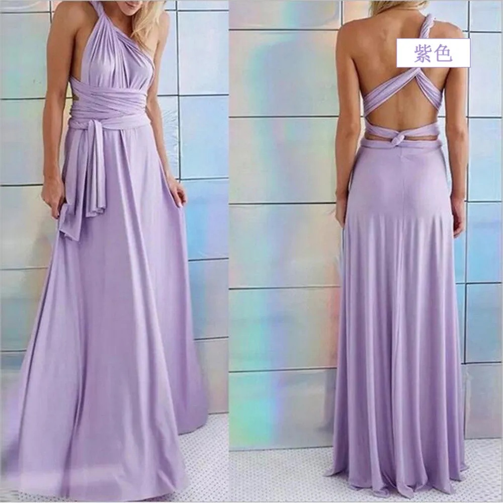 Ariana – Women's Multiway Wrap Convertible Boho Maxi Dress