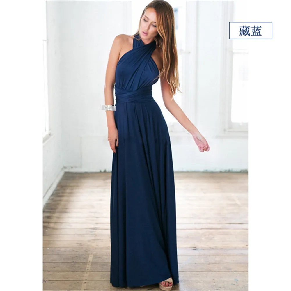 Ariana – Women's Multiway Wrap Convertible Boho Maxi Dress