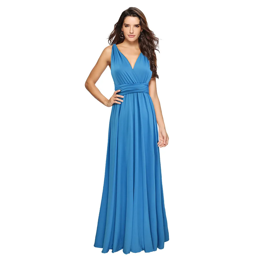 Ariana – Women's Multiway Wrap Convertible Boho Maxi Dress