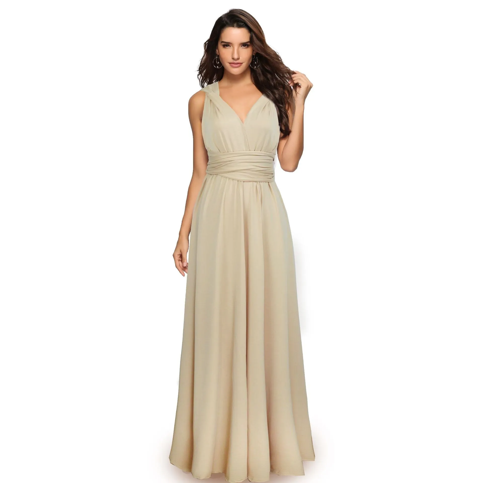 Ariana – Women's Multiway Wrap Convertible Boho Maxi Dress