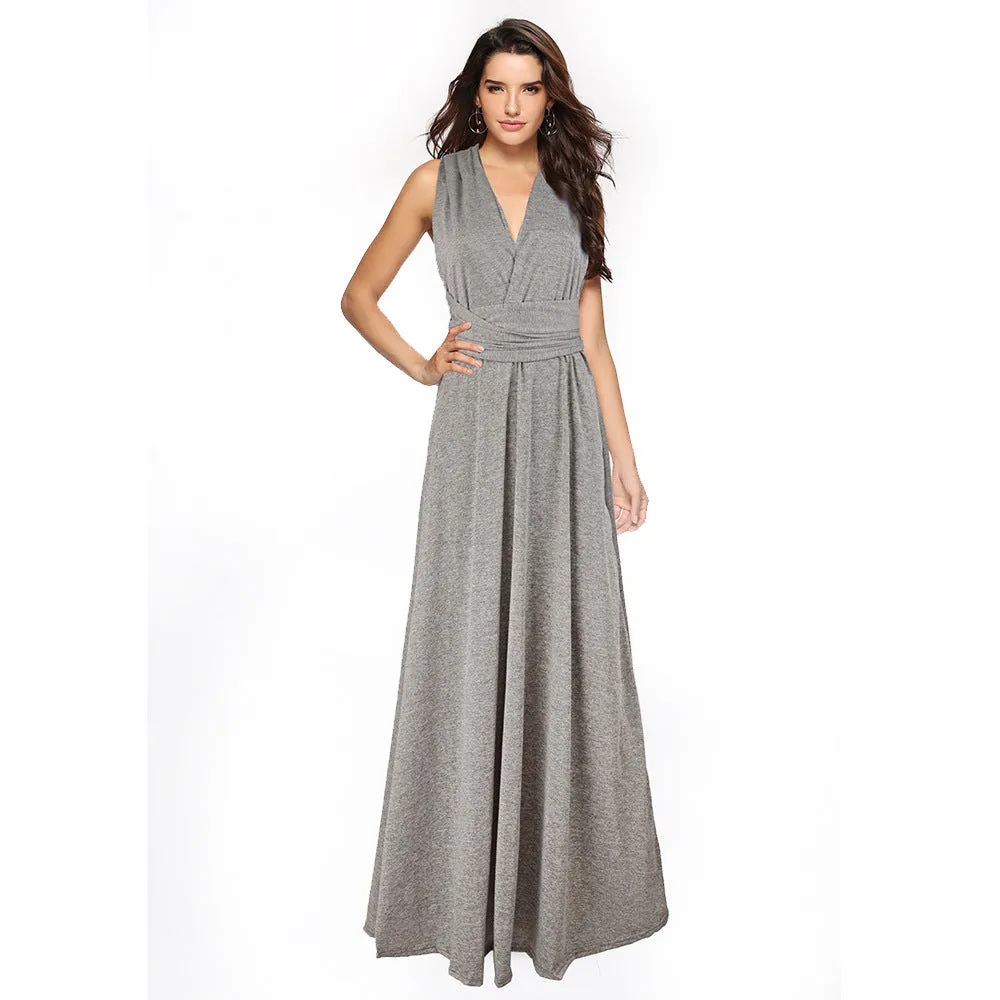 Ariana – Women's Multiway Wrap Convertible Boho Maxi Dress