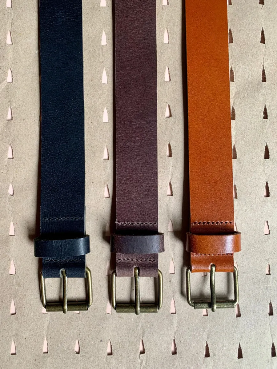 Atelier B Leather Belt (32mm - Multiple Colors)