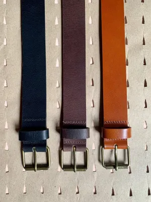 Atelier B Leather Belt (32mm - Multiple Colors)
