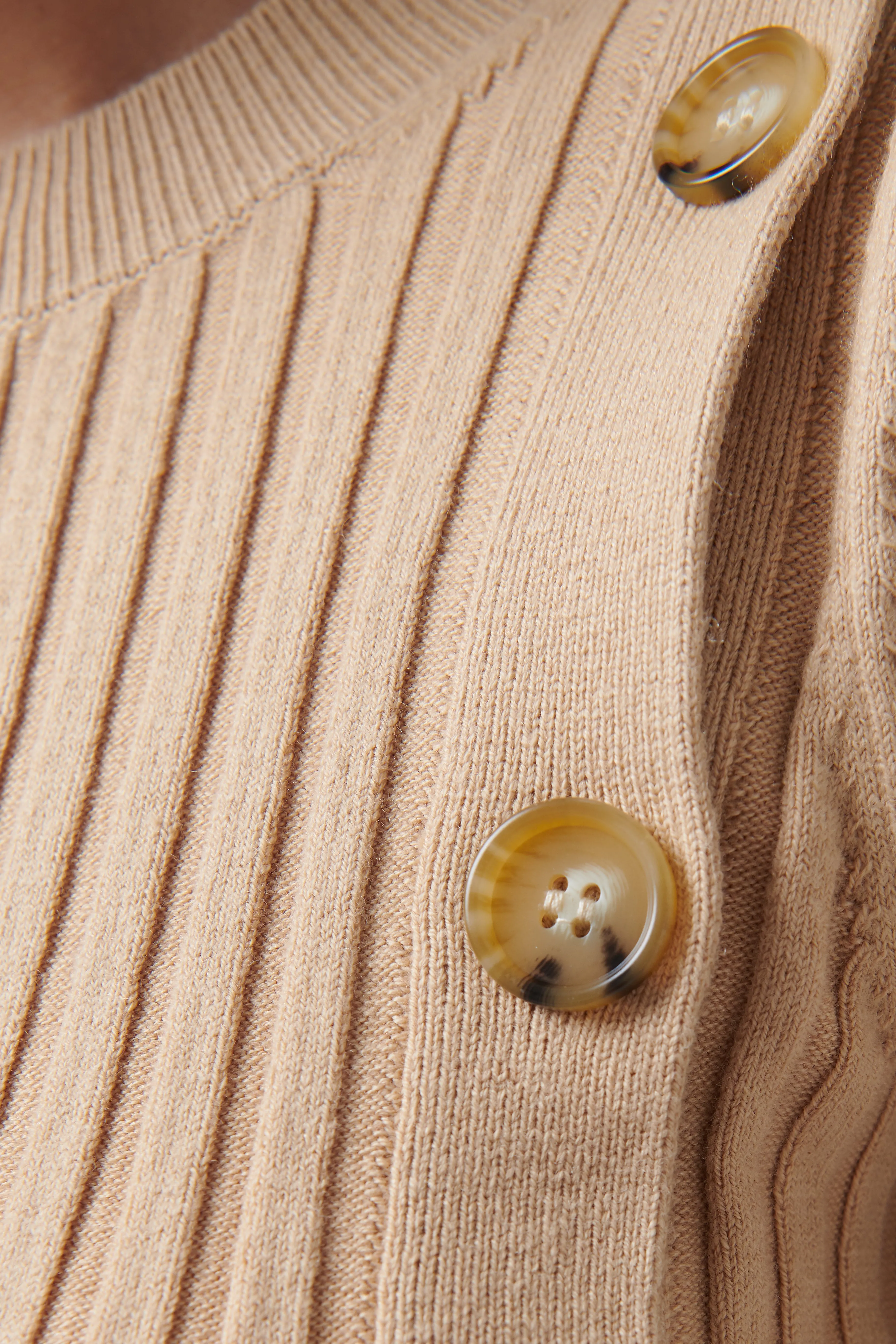 Beige Weston Short Sleeve Knit Top