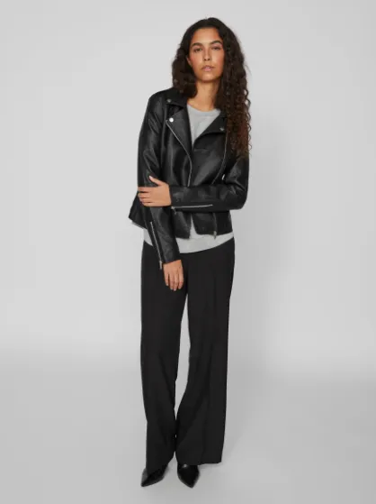 Cara Biker Jacket - Black