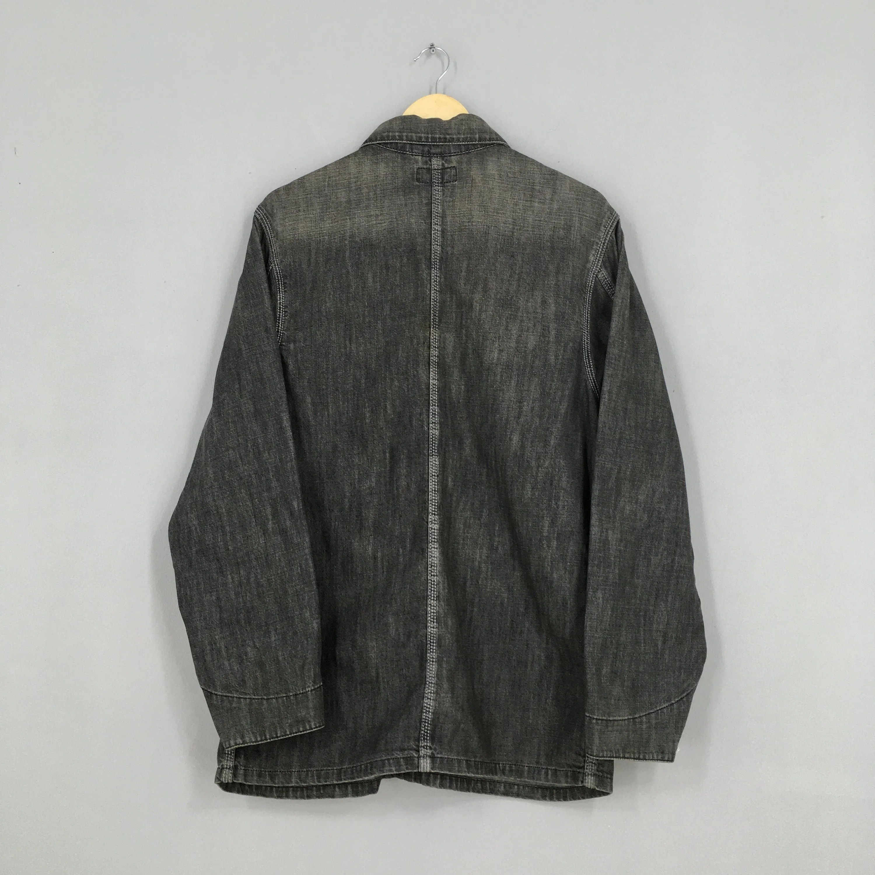 Carhartt Acid Wash Workwear Jacket Black XLarge