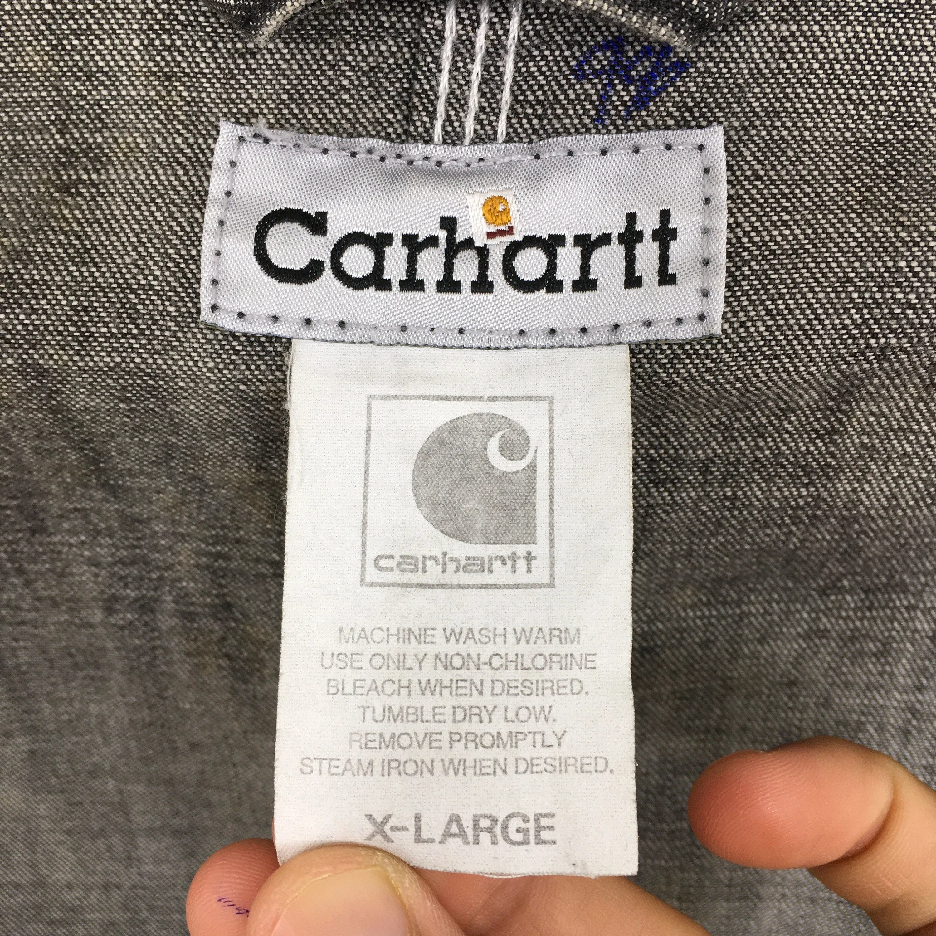 Carhartt Acid Wash Workwear Jacket Black XLarge