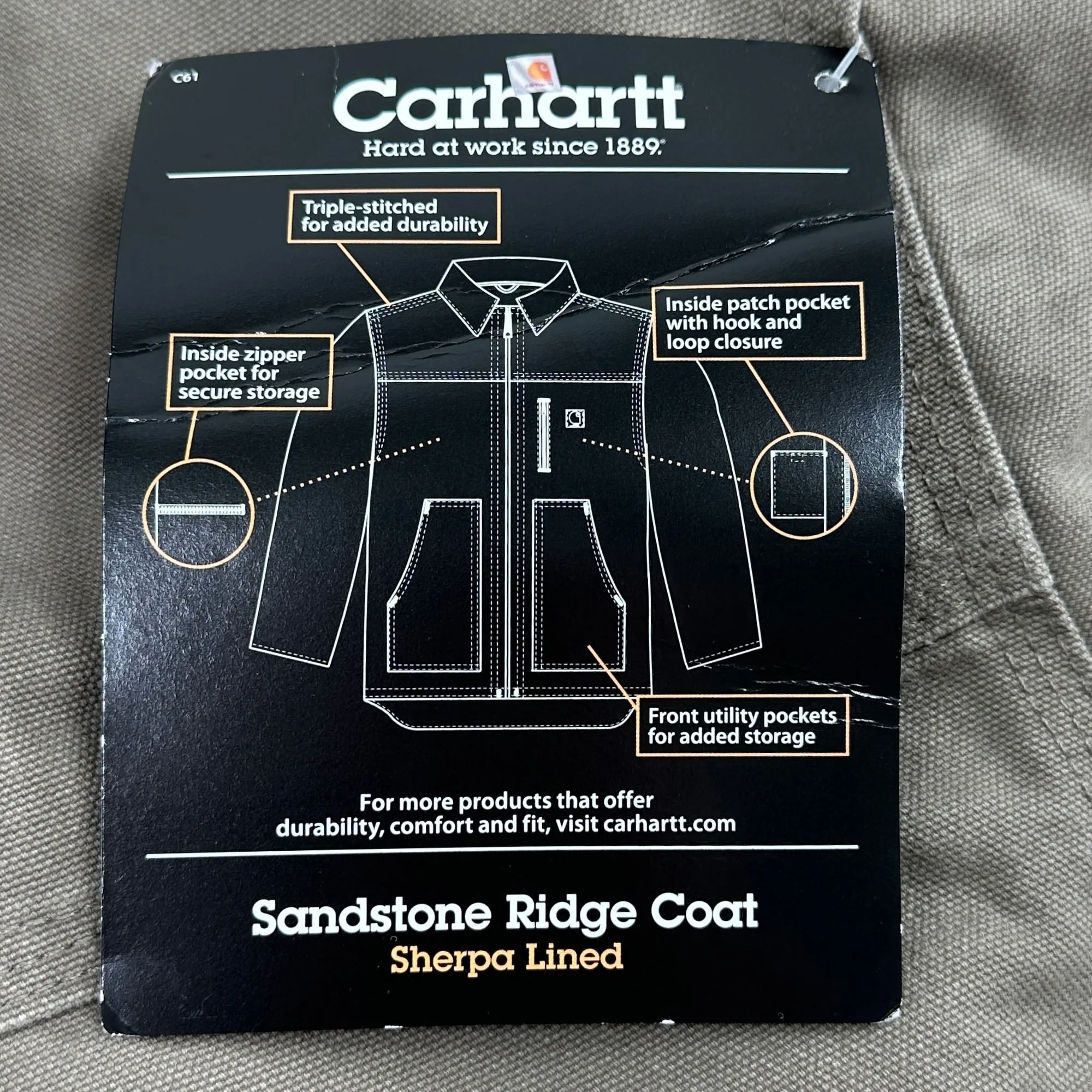 Carhartt Sherpa Lined Sandstone Ridge Coat