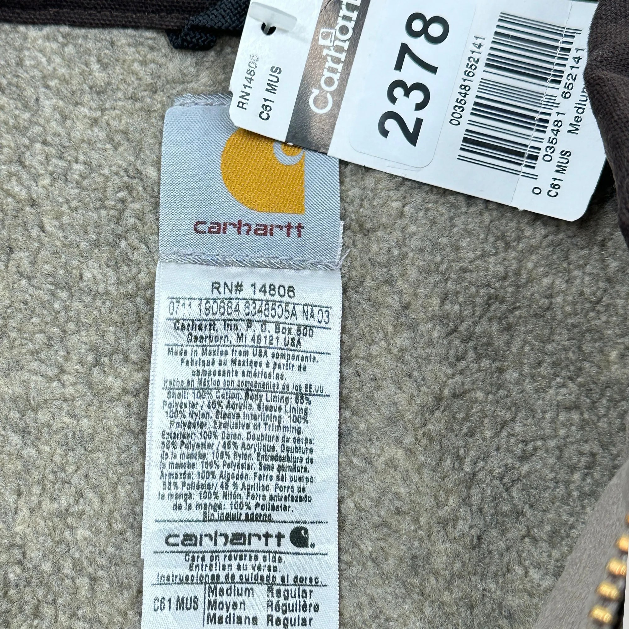Carhartt Sherpa Lined Sandstone Ridge Coat