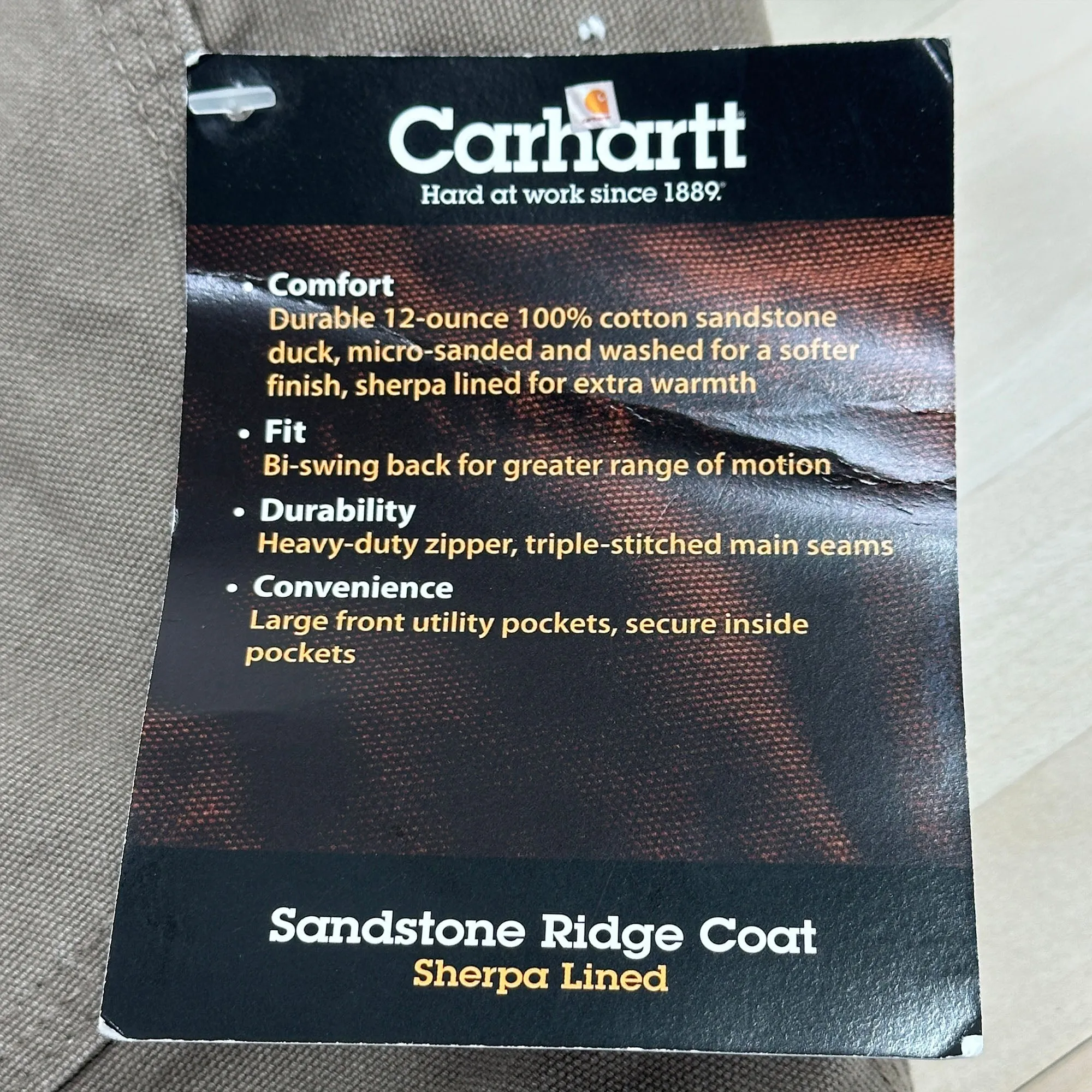 Carhartt Sherpa Lined Sandstone Ridge Coat