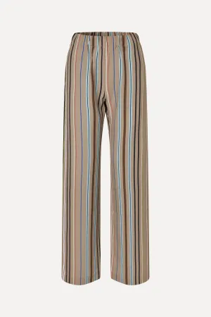 Elasticated Long Pants - Multi Stripe