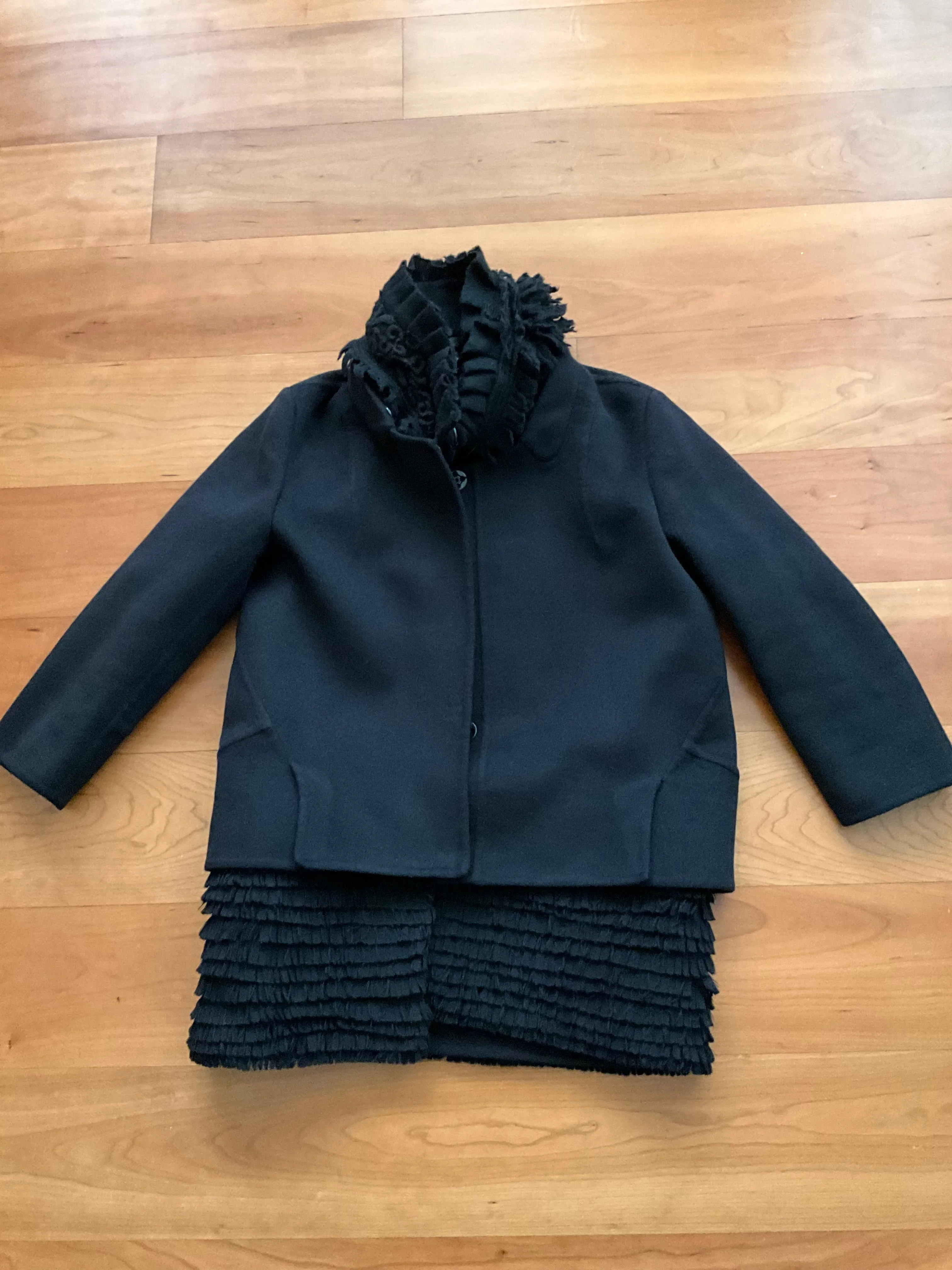 Ermanno Scervino 2 in 1 Wool Down Jacket Coat Size I 38 US 2 UK 6 XS ladies