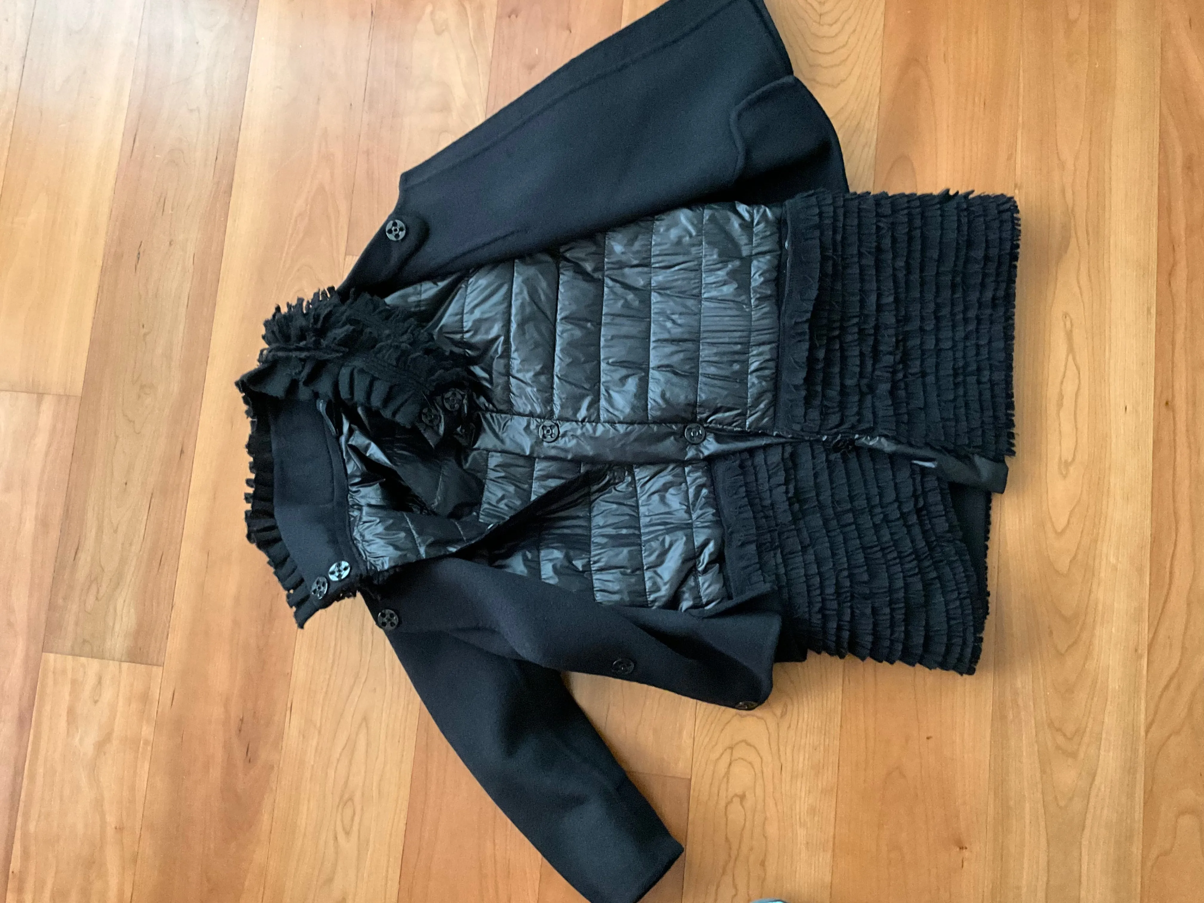 Ermanno Scervino 2 in 1 Wool Down Jacket Coat Size I 38 US 2 UK 6 XS ladies