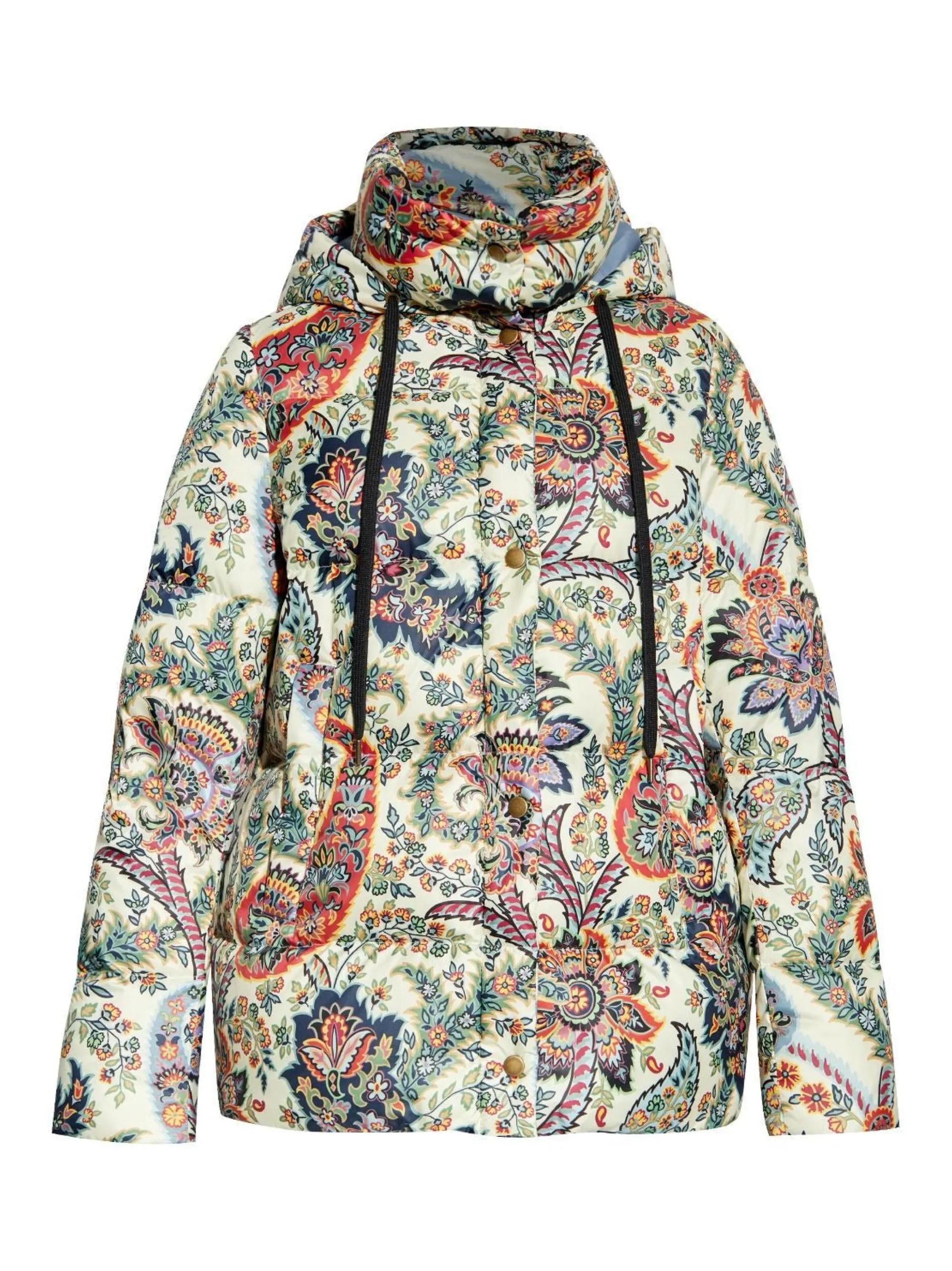 Etro Paisley Print Hooded Puffer Jacket