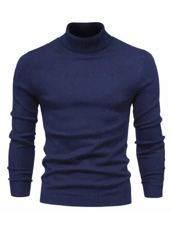 Knitwear Turtleneck Men Pullover Sweater