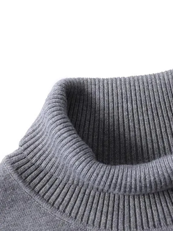 Knitwear Turtleneck Men Pullover Sweater