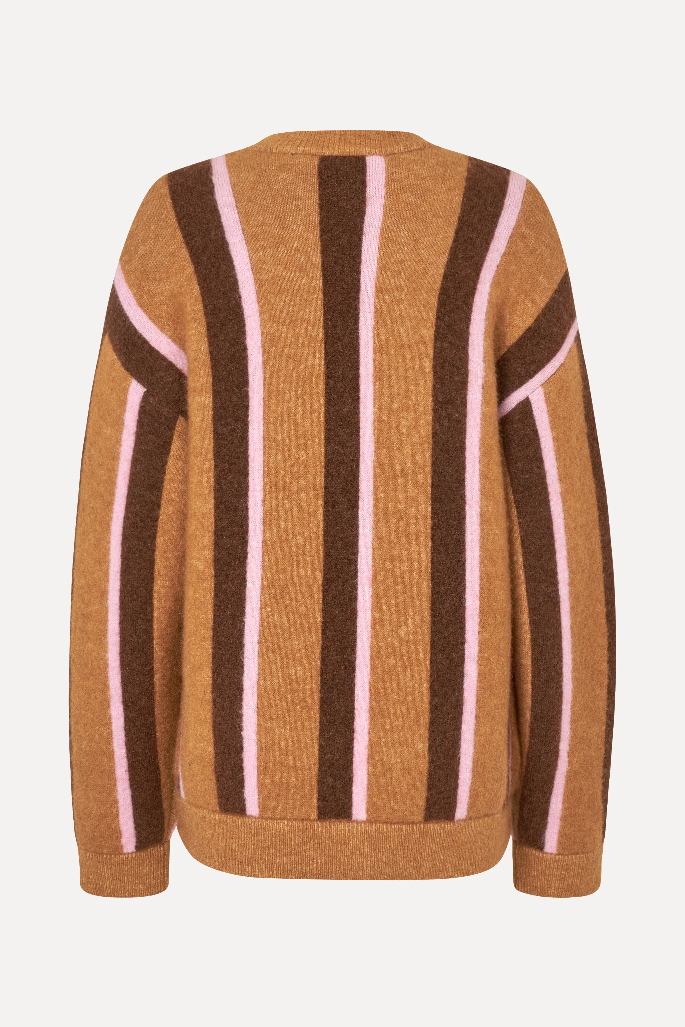 Long Sleeve Cardigan - Cocoa Stripes