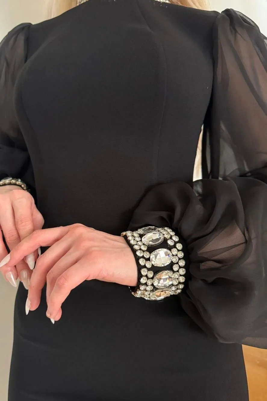 Long Sleeve Evening Dress