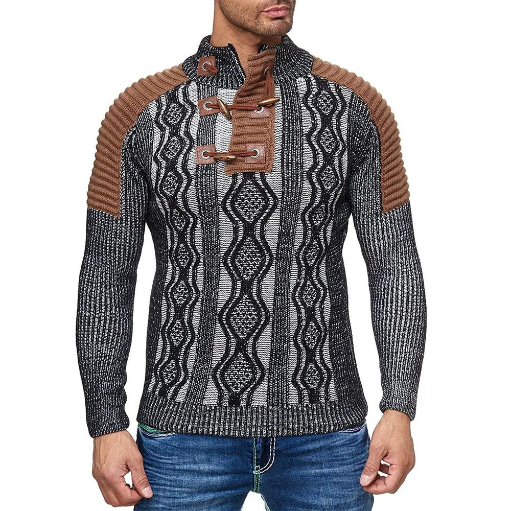 Luna Men's Knitted Turtleneck Sweater