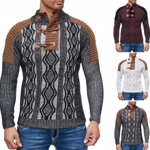 Luna Men's Knitted Turtleneck Sweater