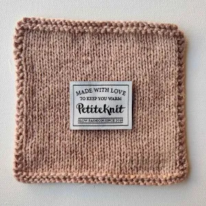 Made With Love To Keep You Warm PetiteKnit -kangasmerkki
