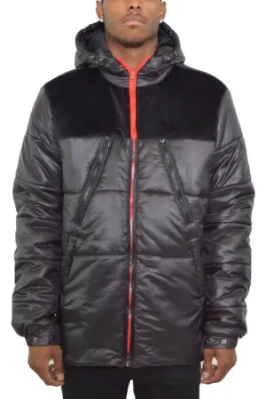 Men's Padded Buffle Puffer Jacket