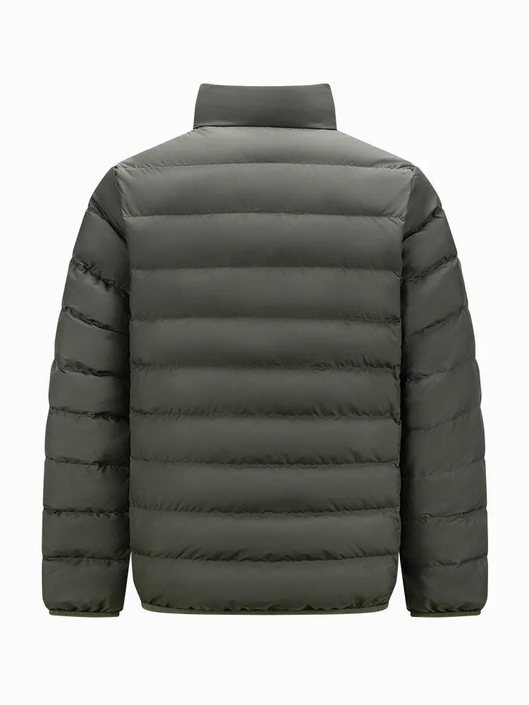 Men's short and light down jacket