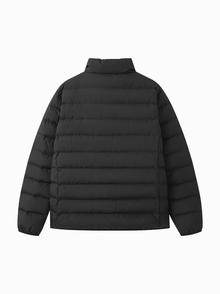 Men's short and light down jacket
