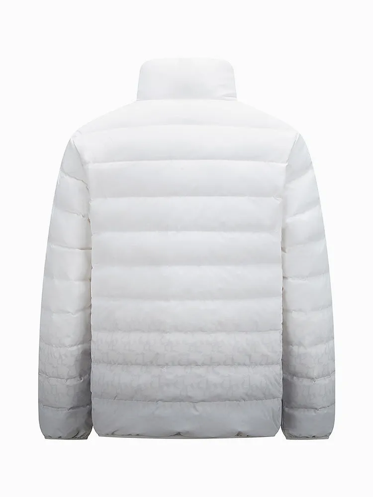 Men's short and light down jacket