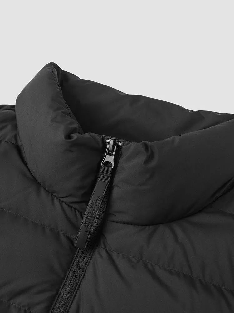 Men's short and light down jacket