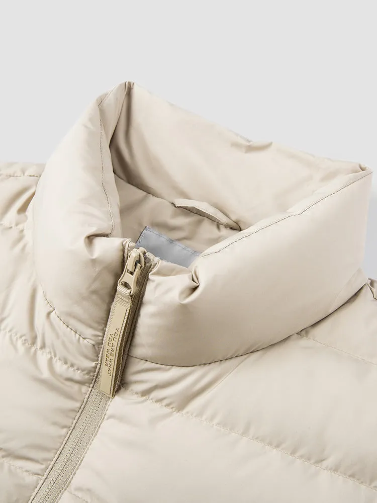 Men's short and light down jacket