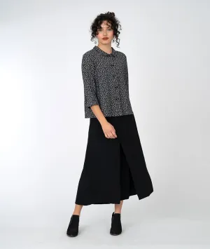 Niche - Leaf Jaquard - Twinbutton Top