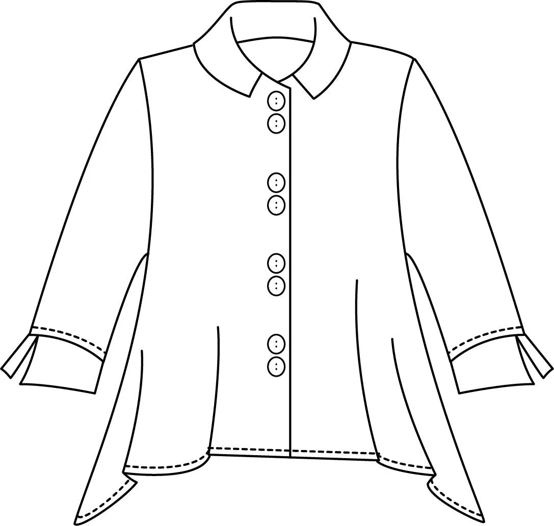 Niche - Rayon - Twinbutton Jacket - White