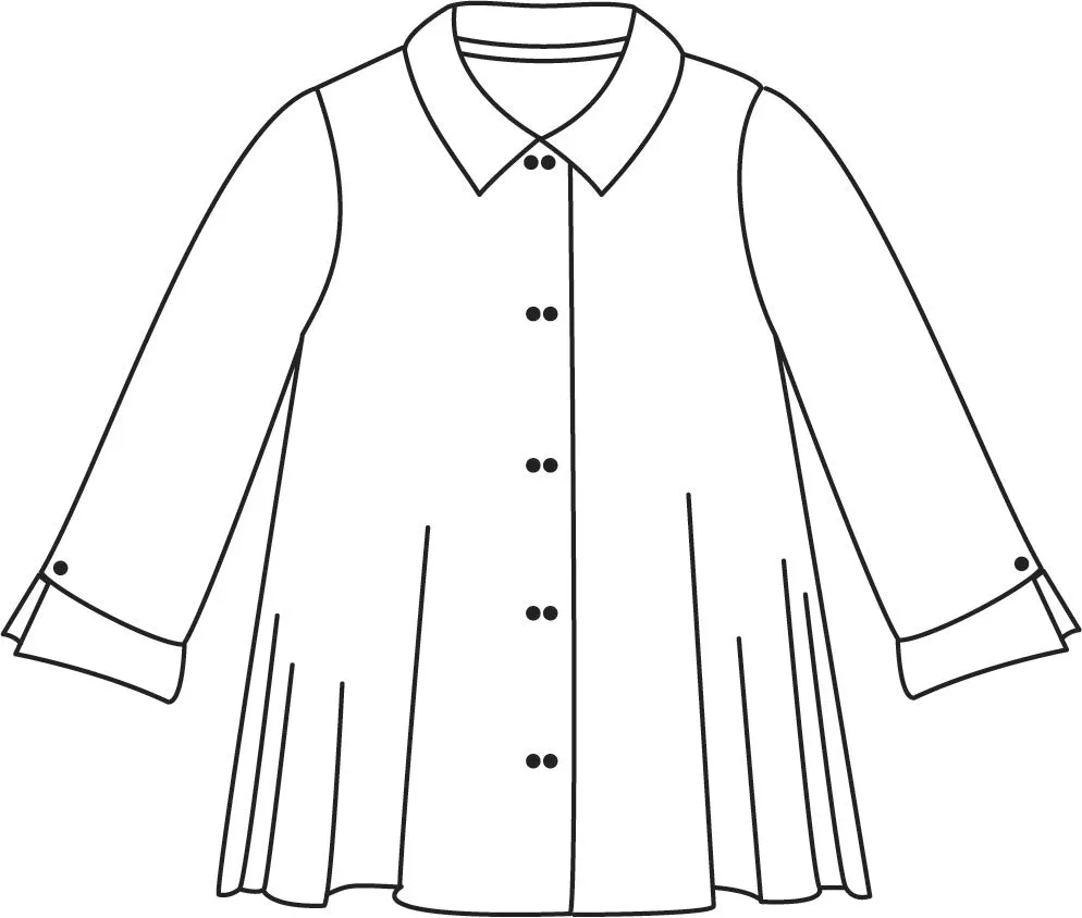 Niche - Rayon - Twinbutton Top - Crimson