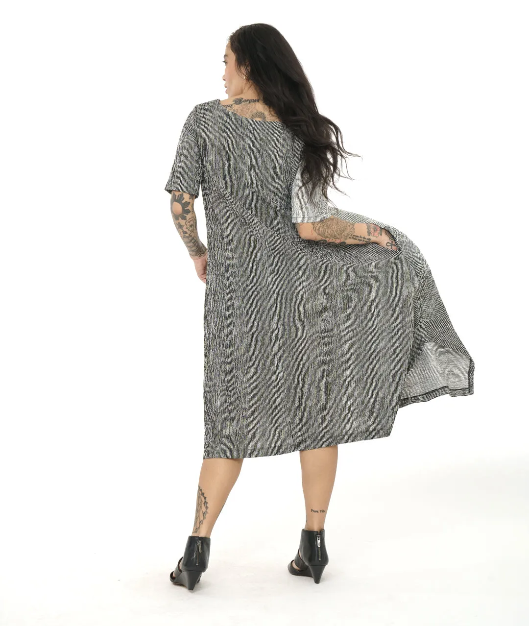 Niche - Ridge Stripe - Florence Dress - Green