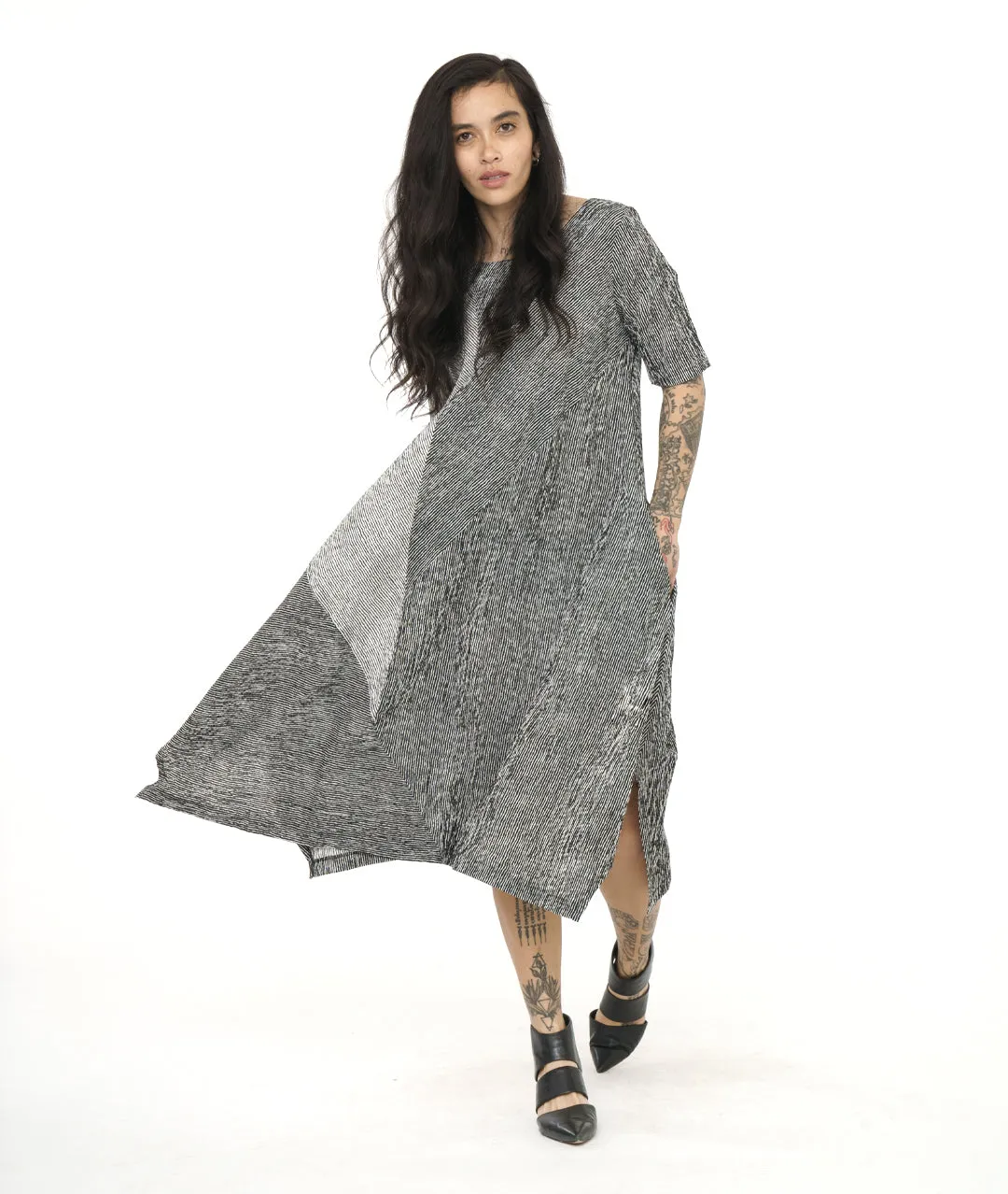 Niche - Ridge Stripe - Florence Dress - Green