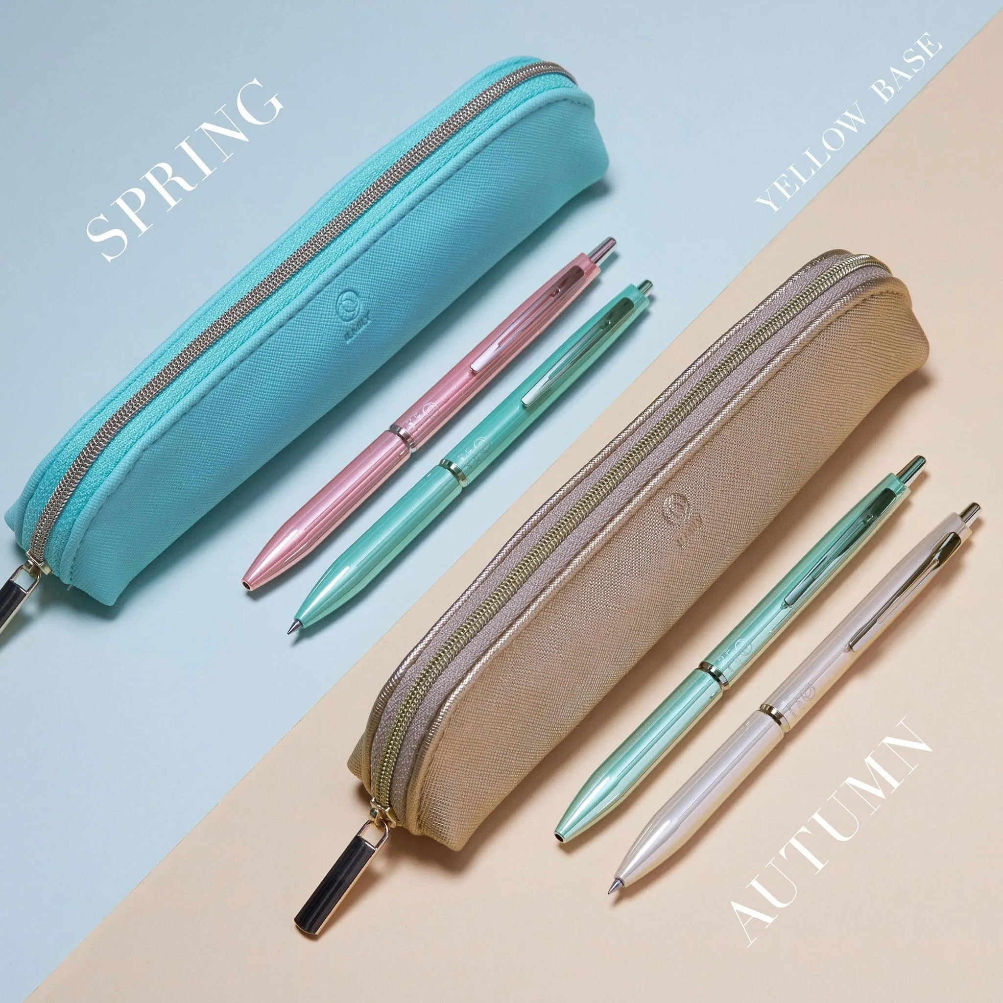 PILOT BIL-80EF-A IMILLY series limited season color light ripe bright color gradient 0.5MM black ink oil pen double-sided pencil case A5 B6 notebook