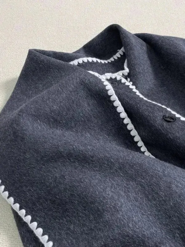 Plus Size Shawl Winter Coat Women
