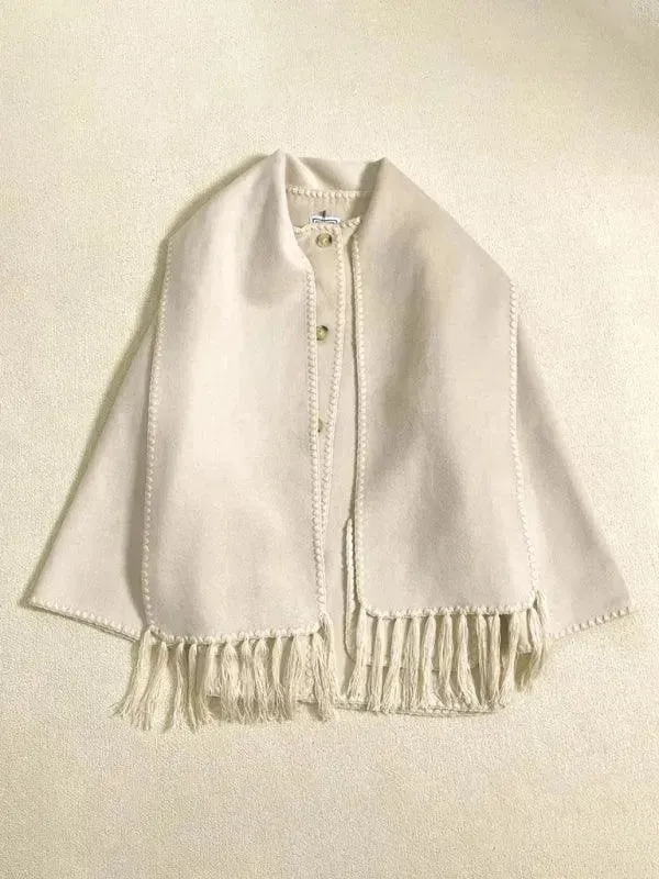 Plus Size Shawl Winter Coat Women