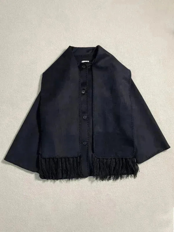 Plus Size Shawl Winter Coat Women