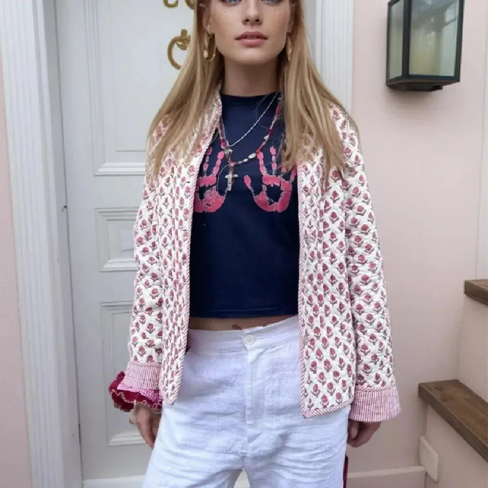 Reversible Ethnic Print Jacket
