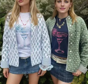 Reversible Ethnic Print Jacket