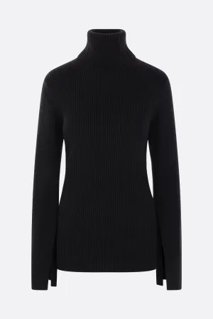 rib wool turtleneck