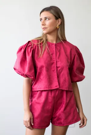 Telba Burgundy Shorts